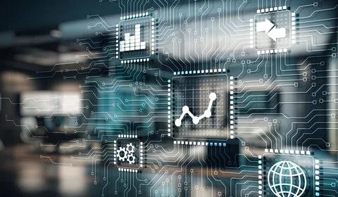Data Analysis. Corporate strategy for finance, operations, sales, marketing 스톡 일러스트