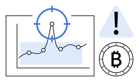 Data Analysis with Cryptocurrency Focus, Targeting Key Metrics and Identify.. Illustration