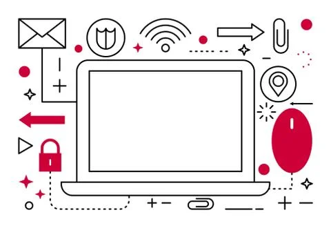 Data analysis digital analytics compute process decorative icons isometric set Stock Illustration