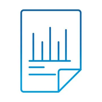 Data analysis, document financial diagram statistics report, gradient blue line イラスト素材