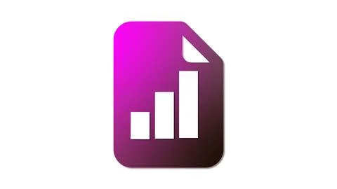 Data Analysis Document Icon 스톡 일러스트