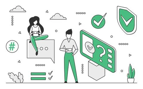 Data analysis expertise Stock Illustration