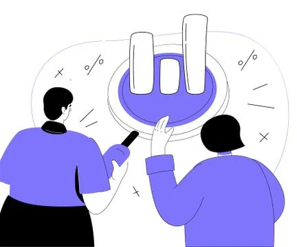 Data analysis - flat design style colorful illustration Stock Illustration