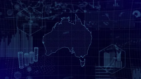 Data analysis GDP Charts of Australia Co... | Stock Video | Pond5