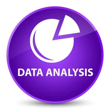 Data analysis (graph icon) elegant purple round button Stock Illustration