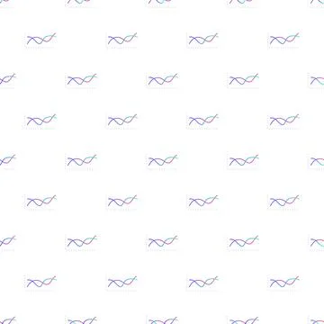 Data analysis graph pattern on white background 스톡 일러스트