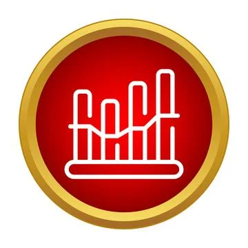 Data analysis graph showing business growth progress イラスト素材