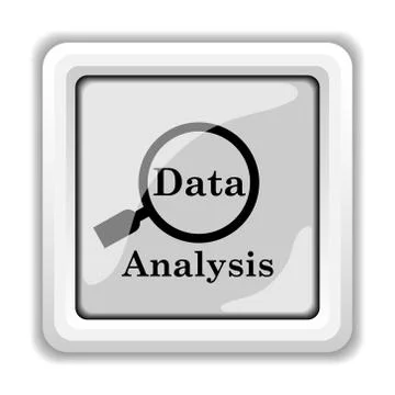 Data analysis icon. internet button on white background.. Stock Illustration