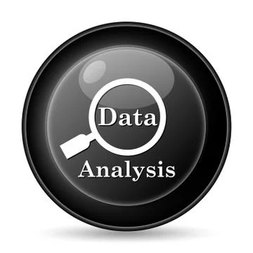 Data analysis icon. internet button on white background.. Stock Illustration
