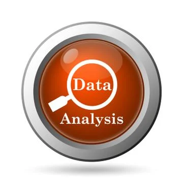 Data analysis icon. internet button on white background.. Stock Illustration