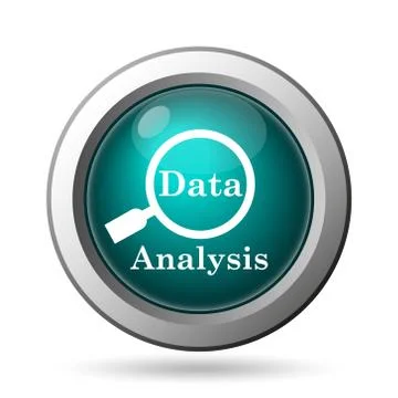 Data analysis icon. internet button on white background.. Stock Illustration
