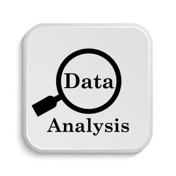 Data analysis icon. Internet button on white  background.. Stock Illustration