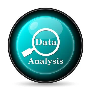 Data analysis icon. Internet button on white background.. イラスト素材