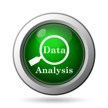 Data analysis icon. Internet button on white background. Stock Illustration