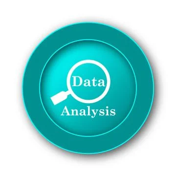  Data analysis icon. Internet button on white background. Stock Illustration