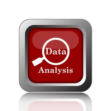 Data analysis icon. Internet button on white background. Stock Illustration