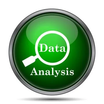 Data analysis icon. Internet button on white background.. Stock Illustration