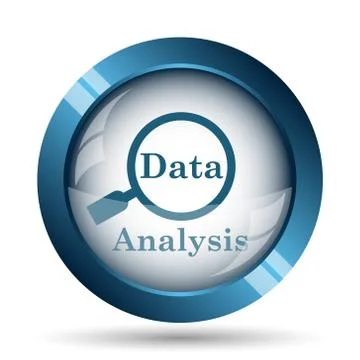 Data analysis icon. Internet button on white background.. Stock Illustration