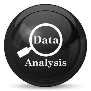 Data analysis icon. Internet button on white background.. Stock Illustration
