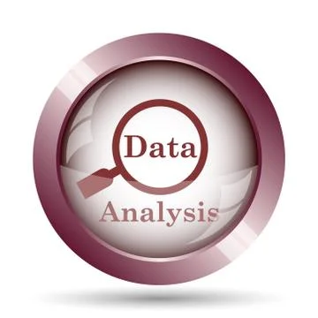Data analysis icon. Internet button on white background.. Stock Illustration