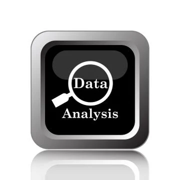 Data analysis icon. Internet button on white background.. Stock Illustration