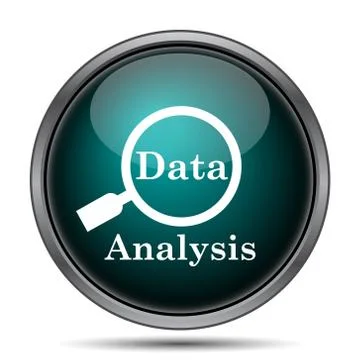 Data analysis icon. Internet button on white background.. Stock Illustration