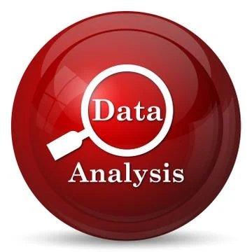 Data analysis icon. Internet button on white background.. Stock Illustration