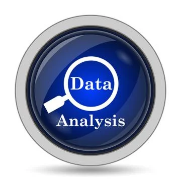 Data analysis icon. Internet button on white background.. Stock Illustration