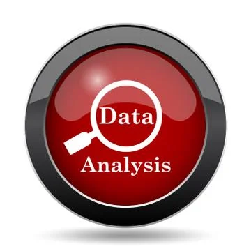 Data analysis icon. Internet button on white background.. Stock Illustration