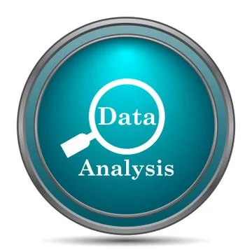 Data analysis icon. Internet button on white background.. Stock Illustration