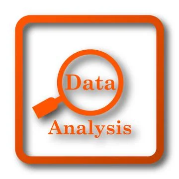 Data analysis icon. Internet button on white background.. Stock Illustration