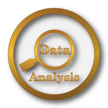 Data analysis icon. Internet button on white background.. Stock Illustration