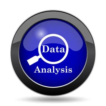 Data analysis icon. Internet button on white background.. Stock Illustration