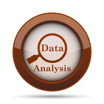 Data analysis icon. Internet button on white background. . Stock Illustration