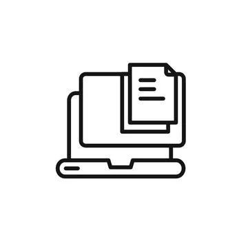 Data analysis icon outline collection in black イラスト素材