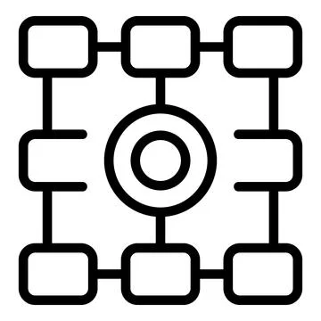 Data analysis icon outline vector. Business graph イラスト素材