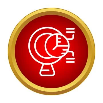 Data analysis icon showing magnifying glass with pie chart Stock Illustration
