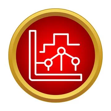 Data analysis icon showing process and results Stock Illustration