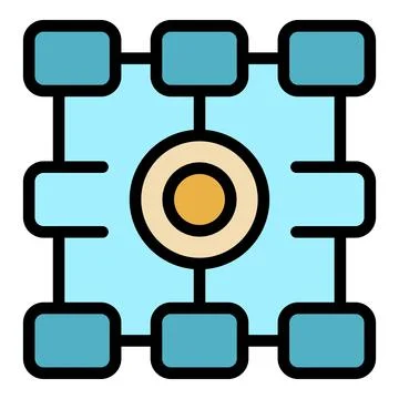 Data analysis icon vector flat Stock Illustration