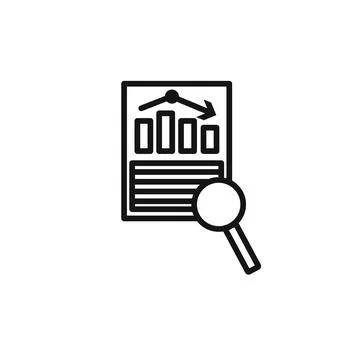 Data analysis icon vector set collection for web Stock Illustration