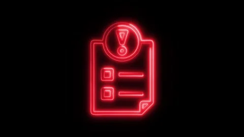 Data Analysis Importance Outline Icon in HD Video Neon Animation Видео 304553870