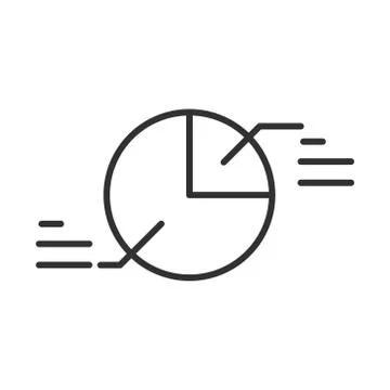 Data analysis, infographic chart report financial isometric line icon 스톡 일러스트