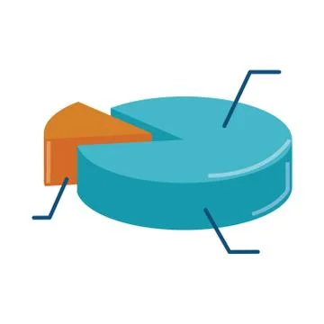 Data analysis, infographic chart report financial isometric flat icon 스톡 일러스트