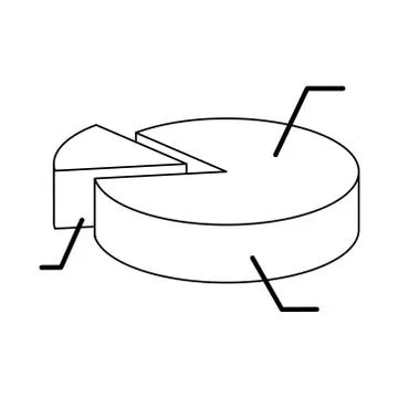Data analysis, infographic chart report financial isometric line icon 스톡 일러스트