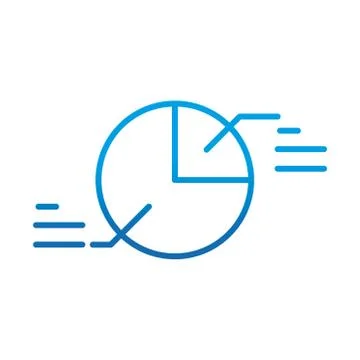 Data analysis, infographic chart report financial isometric, gradient blue line 스톡 일러스트