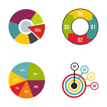 Data analysis infographic elements representing statistics and information 库存插图