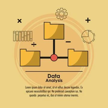 Data analysis infographic Stock Illustration