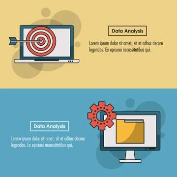 Data analysis infographic イラスト素材