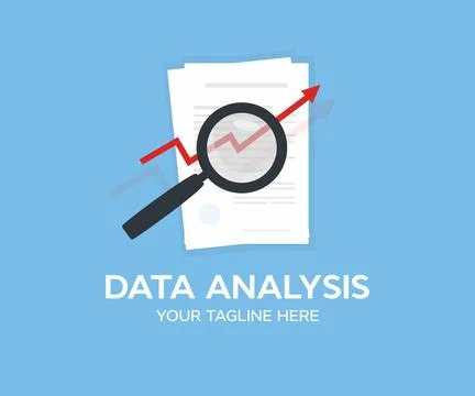 Data analysis, inspection of agreement contract. Document graph chart. Stock Illustration