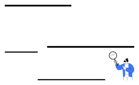 Data analysis, investigation, research, exploration, problem solving, minimal イラスト素材